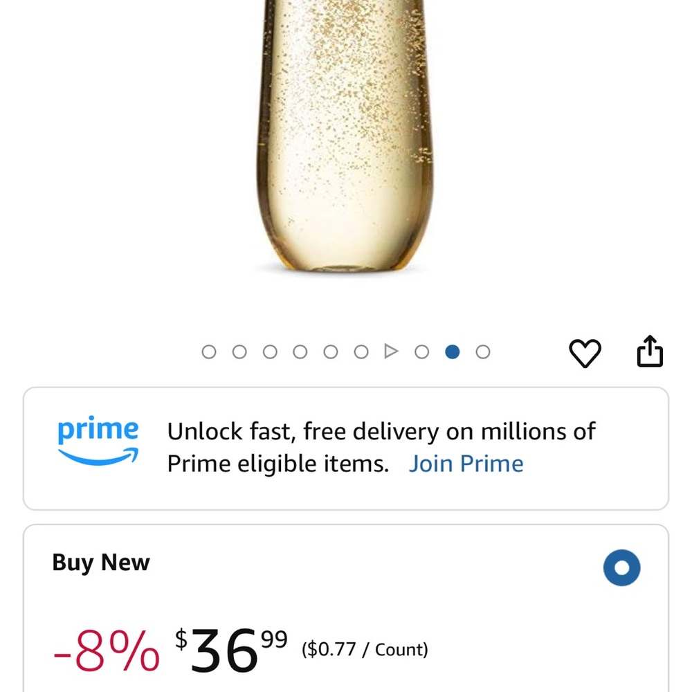 48 Champagne flutes - new
